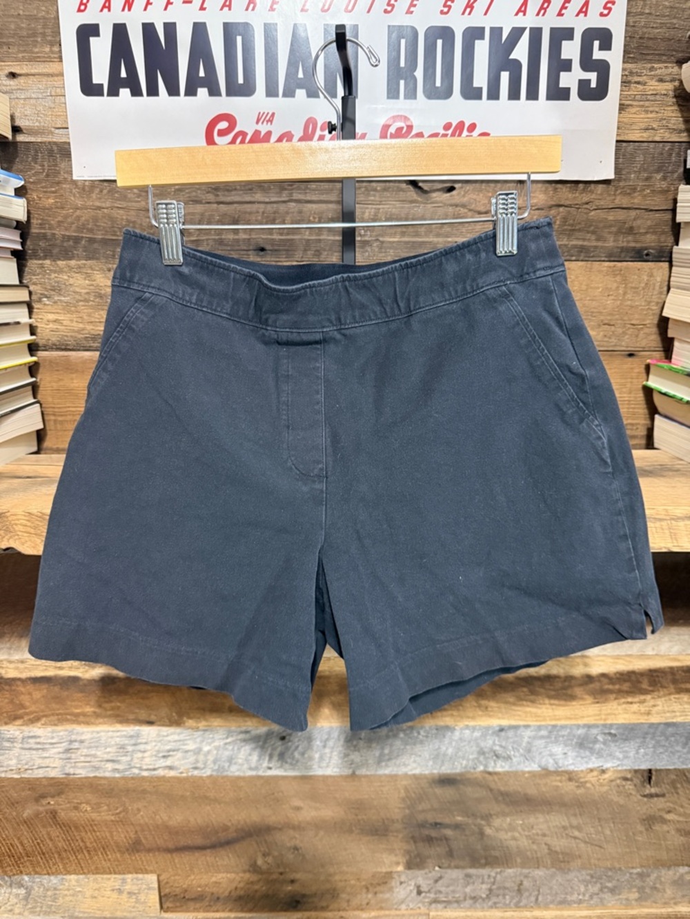 SPANX Black High-Waist Casual Shorts
